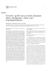 Chronic graft-versus-host disease after allogeneic stem cell