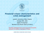 Financial crises