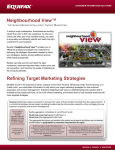 Neighbourhood View™ Refining Target Marketing Strategies
