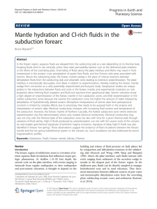Mantle hydration and Cl-rich fluids in the subduction forearc