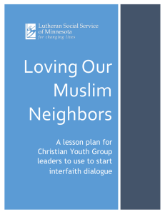 Loving Our Muslim Neighbors - Lutheran Social Service of Minnesota