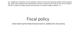 Fiscal policy and Stablization