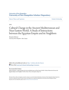Cultural Change in the Ancient Mediterranean and Near Eastern