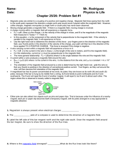 Unit #8: Magnetism Review Sheet