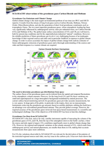 SCIAMACHY observations of the greenhouse gases Carbon