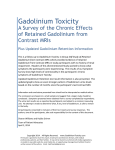 Gadolinium Toxicity