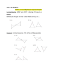 Marking Congruent Triangles