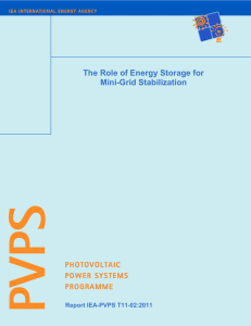 The Role of Energy Storage for Mini-Grid Stabilization - IEA-PVPS