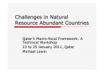 Challenges in Natural Resource Abundant Countries