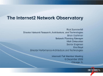 The Internet2 Network Observatory
