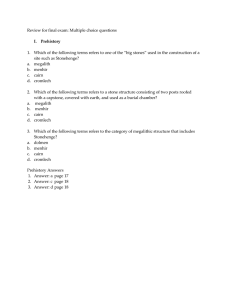 Multiple choice Review for final exam