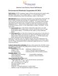 Extracorporeal Membrane Oxygenation (ECMO)