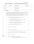 ISIK UNIVERSITY, MATH 230 MIDTERM EXAM II Q1 Q2 Q3 Bonus #1