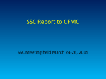 SSC Report to CFMC