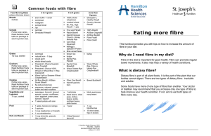 Eating more fibre - Hamilton Health Sciences
