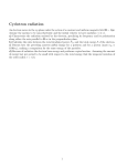Cyclotron radiation
