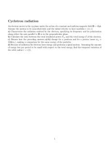 Cyclotron radiation