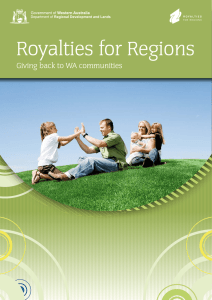 Royalties for Regions - Overarching brochure (2011)