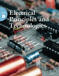 Unit D: Electrical Principles and Technologies