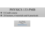 Here - Physics at PMB