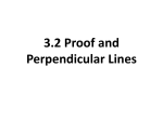 3.2 Proof and Perpendicular Lines