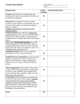 6th Grade Final Project Rubric