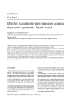 Effect of scapular elevation taping on scapular