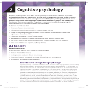 Sample-Unit-2-Cognitive-Psychology