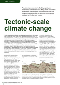Tectonic-scale climate change
