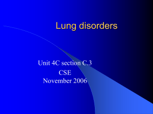 Lung disorders