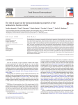 The role of lactate on the immunomodulatory properties of the