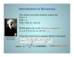 Introduction to Recursion