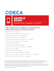 Marketing Cluster Exam