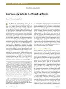 Capnography Outside the Operating Rooms - Tri-anim
