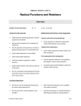 Radical Functions and Relations