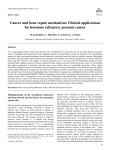 Clinical applications for hormone refractory prostate cancer