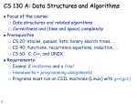 CS 130 A: Data Structures and Algorithms