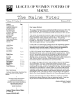 LEAGUE OF WOMEN VOTERS OF MAINE