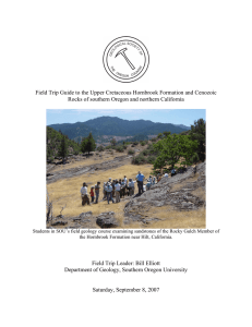 Field Trip Guide to the Upper Cretaceous Hornbrook Formation and