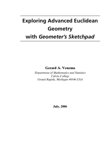 Exploring Advanced Euclidean Geometry