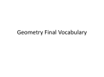 Geometry Final Vocabulary1