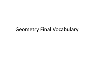 Geometry Final Vocabulary1