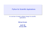 Python for Scientific Applications
