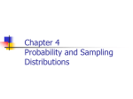 Chapter 4 Probability and Sampling Distributions