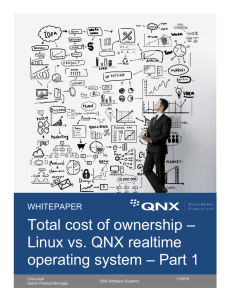 Total cost of ownership – Linux vs. QNX realtime operating system