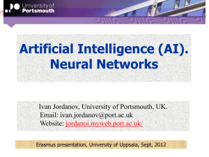 Artificial Intelligence (AI). Neural Networks