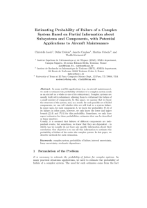 Estimating Probability of Failure of a Complex System Based on