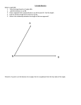 5.3 Angle Bisectors Below is angle ABC. Draw the angle bisector of