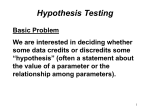 Hypothesis testing