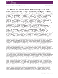 The present and future disease burden of hepatitis C virus (HCV